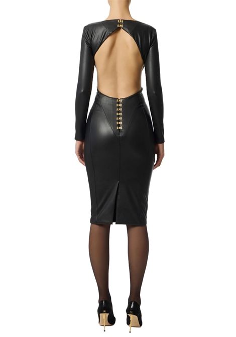 Abito Elisabetta Franchi donna AB79557E211 Nero elasticizzato cut out ELISABETTA FRANCHI | Abiti | AB79557E211